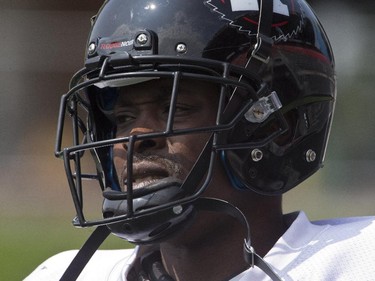 #82 Fred Rouse. RedBlacks practice at TD Place July 30 2014.