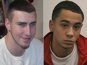 Devontay Hackett, right, was charged with second-degree murder in the stabbing death of Brandon Volpi, left, on June 7, 2014.