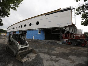 The new HMCS Carleton building is being constructed next to the old one next to Dow's Lake Pavilion on Monday, July 7, 2014.