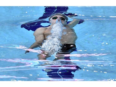 England's Chris Walker-Hebborn takes part in the Men's 50m Backstroke Semi-final at the Tollcross International Swimming Centre during the 2014 Commonwealth Games in Glasgow on July 26, 2014.