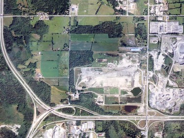 Aerial photo of Carp Road landfill.