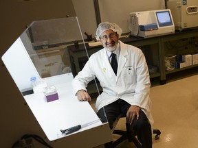 Dr. Paul Claman is photographed in the lab on Wednesday, July 16, 2014. He is the obstetrician that brought the frozen egg program to the Ottawa Fertility Centre.