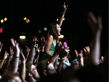 Fans scream for The Band Perry  as they performed at Bluesfest Thursday July 10, 2014 at Lebreton Flats in Ottawa.