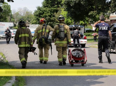 The Ottawa police tactical squad executed a search warrant at a home located at 19 Topley Crescent in the Hunt Club area on Friday, July 18, 2014.