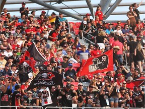 Franchise opener of the Ottawa Redblacks against the Toronto Argonauts at TD Place in Ottawa, July 18, 2014. (Jean Levac / Ottawa Citizen)  ORG XMIT: redblacks