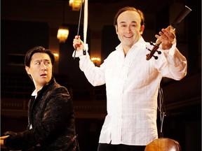 Classical music comedians Igudesman and Joo play the Music and Beyond festival.