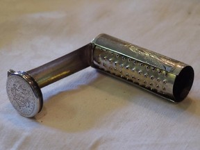 Nutmeg graters are extremely rare, particularly American-made ones like this one, worth about $600.