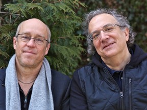 Photo of Dave Douglas and Uri Caine by Jeff Countryman