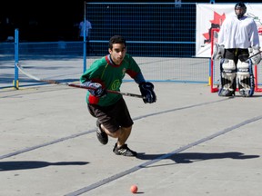 Hocky fans will be playing ball hockey to fight hunger on Sparks Street today.