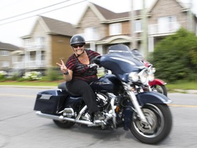 Hundreds of motorcycle enthusiasts took part in the Grandpa's Ride, a special motorcycle ride in support of the University of Ottawa Heart Institute in Gatineau on Saturday, July 19, 2014.