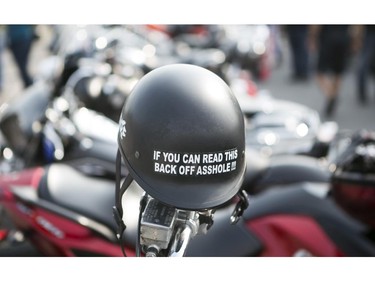 Hundreds of motorcycle enthusiasts took part in the Grandpa's Ride, a special motorcycle ride in support of the University of Ottawa Heart Institute in Gatineau, July 19, 2014.