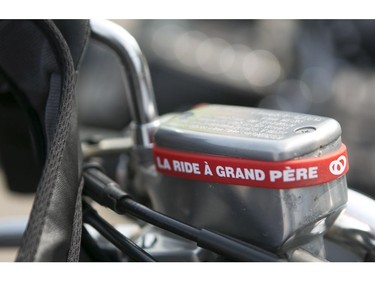 Hundreds of motorcycle enthusiasts took part in the Grandpa's Ride, a special motorcycle ride in support of the University of Ottawa Heart Institute in Gatineau, July 19, 2014.