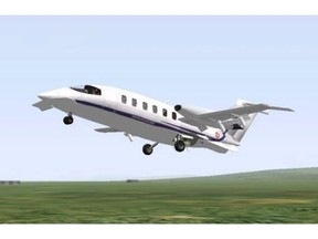 A nine-seat luxury aircraft of this type was sold by the RCMP as surplus.