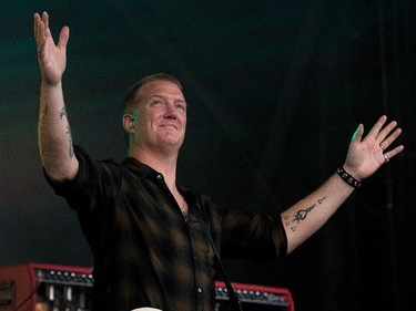 Josh Homme of the band Queens of the Stone Age on the Claridge Stage at Bluesfest.