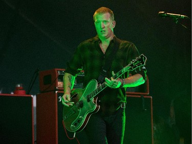 Josh Homme of the band Queens of the Stone Age on the Claridge Stage at Bluesfest.