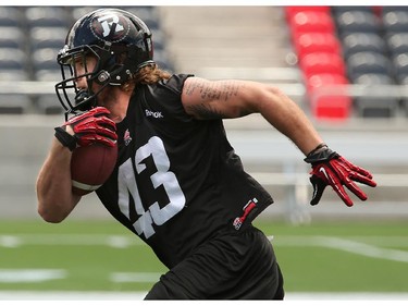 Ottawa Redblacks practice at TD Place Stadium at Lansdowne Park - just two days before their home opener.