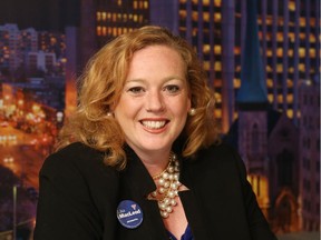 Lisa MacLeod, Progressive Conservative candidate, poses for a picture after the provincial election debate for the Nepean-Carleton riding, May 27, 2014. (Jean Levac / Ottawa Citizen)