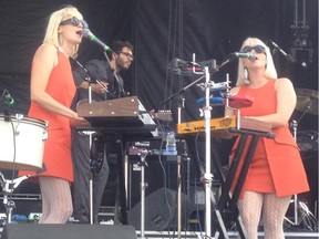 Lucius performs at Bluesfest on July 6, 2014.