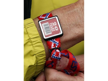 New electronic wristband seemed to work fine at Bluesfest opening night Thursday, July 3, 2014.