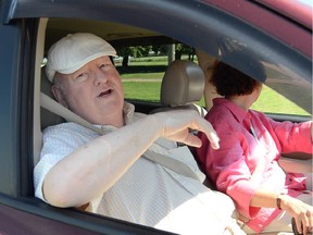 Sen. Mike Duffy was out and about on Prince Edward Island Friday.