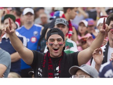 Ottawa Fury FC fans packed the stands during the teams NASL soccer match-up at TD Place in Ottawa, July 20, 2014.