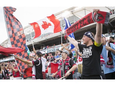 Ottawa Fury FC fans packed the stands during the teams NASL soccer match-up at TD Place in Ottawa, July 20, 2014.