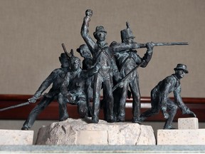 Toronto sculptor Adrienne Alison's design was selected to commemorate the country's victory in the War of 1812.