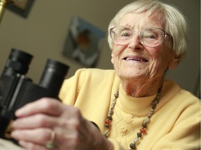 'Birds are so, so beautiful. I don’t know how anyone could not love them,' said Elizabeth Le Geyt (pictured in 2013), who wrote a bird column for the Citizen for 39 years.