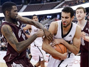 The Carleton Ravens' Philip Scrubb, above, and his brother, Thomas, will be part of a Canadian basketball team that will play 11 exhibition games in Europe beginning Thursday.