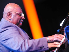 Oliver Jones perfored at Music and Beyond Tuesday night.