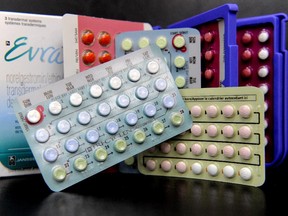 Various forms of the birth control pill are shown at Glebe Pharmasave Apothecary in Ottawa Friday August 27, 2010.