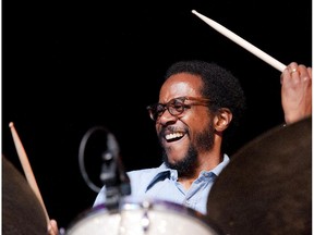 Drummer Brian Blade of The Fellowship Bandat the 2012 at the Ottawa Jazz Festival.  (Ashley Fraser/Ottawa Citizen)