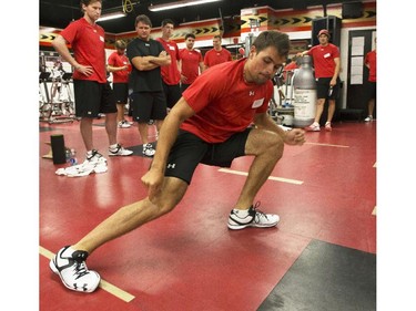 Ottawa Senators' Cody Ceci takes part in the 2014 Development Camp at the Canadian Tire Centre Tuesday, July 1, 2014.