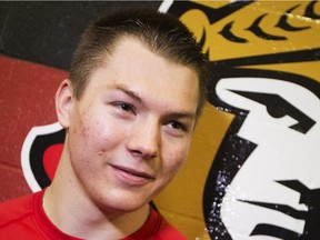 Ottawa Senators' prospect Curtis Lazar is heavier and faster, but not taller this year.