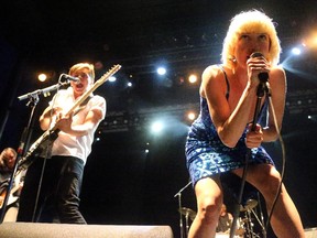 Peter Dreimanis and Leah Fay, from July Talk, perform Friday night, July 11, 2014,  at Bluesfest in LeBreton Flats, Ottawa.