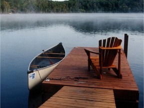 Photo by Andrew Duffy/ Cottage / canoe / docks / lake.