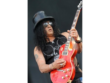 Slash, featuring Myles Kennedy (vocals) and the Conspirators, perform on Friday night, July 11, 2014, at Bluesfest in LeBreton Flats.