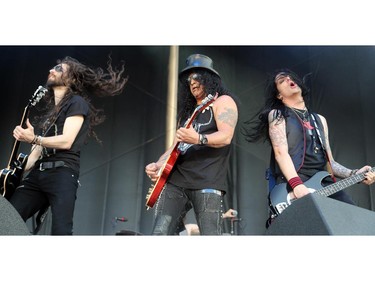 Slash, featuring Myles Kennedy (vocals) and the Conspirators, perform on Friday night, July 11, 2014, at Bluesfest in LeBreton Flats.