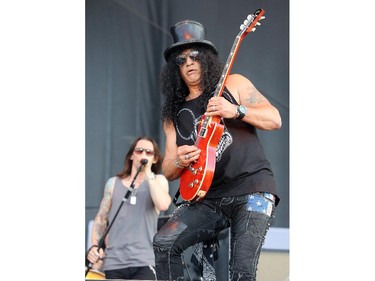 Slash, featuring Myles Kennedy (vocals) and the Conspirators, perform on Friday night, July 11, 2014, at Bluesfest in LeBreton Flats.