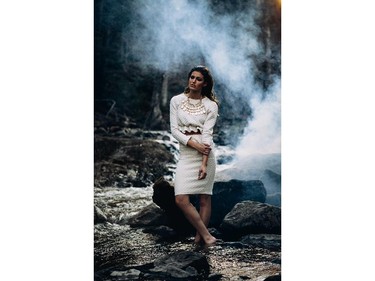 Smoke on the Water. Outfit by Gwen Madiba of Dare, necklace from Aldo, $45. 

Styling by Justyna Baraniecki