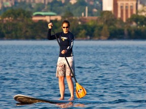 Standup paddling is one of the fastest growing water sports.