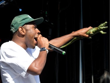 The band "Tyler, the Creator" on the Claridge Homes Stage at Bluesfest.