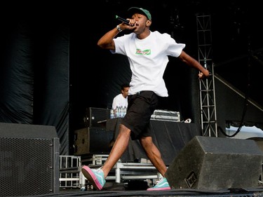 The band "Tyler, the Creator" on the Claridge Homes Stage at Bluesfest.
