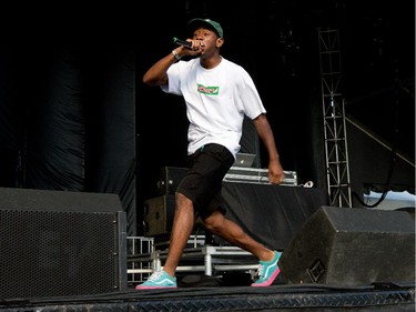 The band "Tyler, the Creator" on the Claridge Homes Stage at Bluesfest.