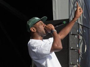 The band "Tyler, the Creator" on the Claridge Homes Stage at Bluesfest.