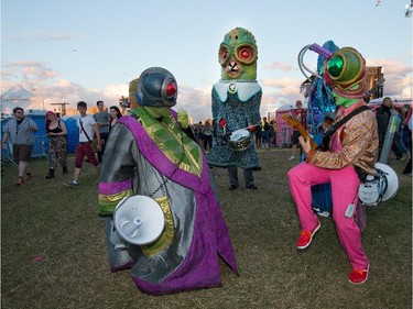 The Intergalactic Band entertains the crowd at Bluesfest.