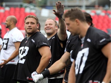 The Ottawa Redblacks have their first practice at home since losing their opening season game against Winnipeg.