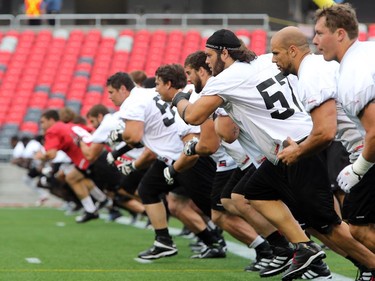 The Ottawa Redblacks have their first practice at home since losing their opening season game against Winnipeg.