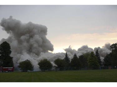 The Sir John Carling Building in Ottawa was demolished early Sunday morning, July 13, 2014.