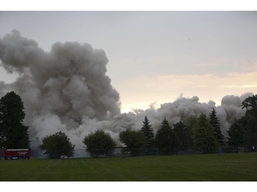 The Sir John Carling Building in Ottawa was demolished early Sunday morning, July 13, 2014.